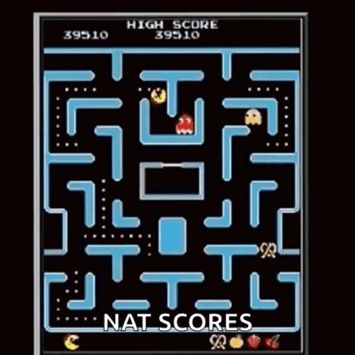 A Pac Man Game With A High Score Of 39540 Points GIF