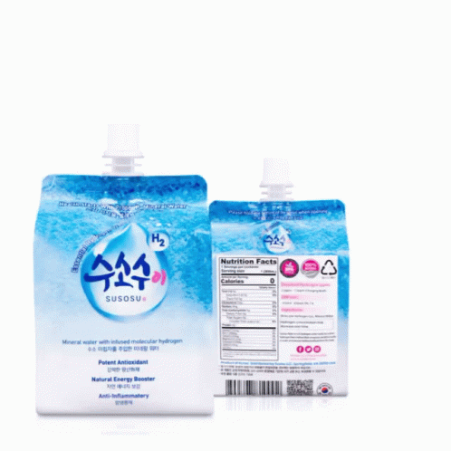 A Package Of Susosu Water Has A Nutrition Facts Label On It GIF