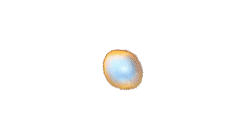 a painting of a galaxy with a blue center