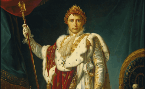 A Painting Of A King With Lightning Coming Out Of His Hands GIF