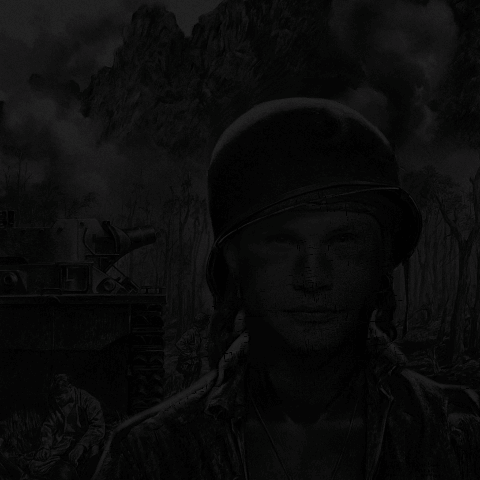A Painting Of A Man In A Military Uniform GIF