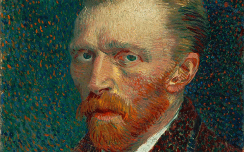 A Painting Of A Man With A Red Beard GIF