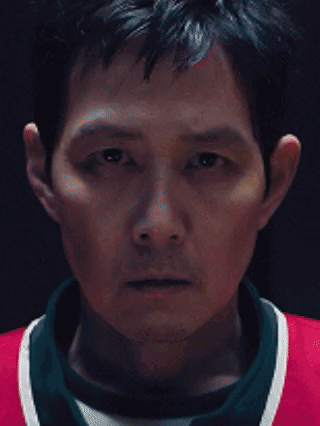 A Painting Of A Soldier Wearing A Helmet And Looking At The Camera GIF