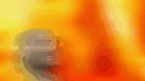 Yellow And Orange Background With Black Circle GIF