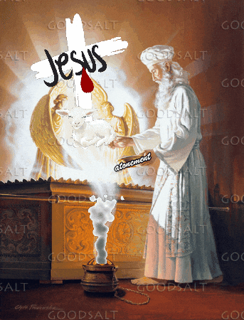 A Painting Of Jesus And A Lamb With The Word Jesus Written On It GIF
