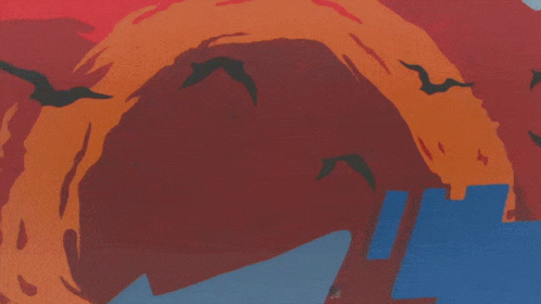A Painting On A Wall That Says ' A ' On The Bottom Right GIF