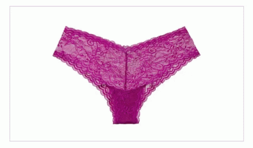 A Pair Of Grey Lace High Waisted Underwear GIF