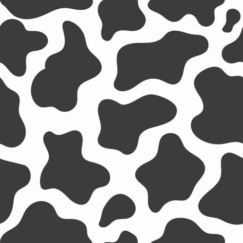 A Pair Of Pink Cowboy Boots And A Pink Hat On A Black And White Cow Print Background GIF