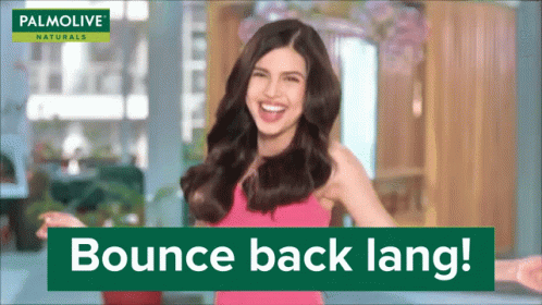 A Palmolive Ad With A Woman In A Pink Top GIF