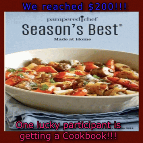 A Pampered Chef Season 'S Best Cookbook GIF