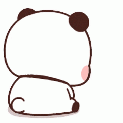 A Panda Bear Is Sitting Down And Crying With Chinese Writing Behind Him GIF