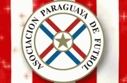 a paraguaya de futbol logo on a red white and blue background