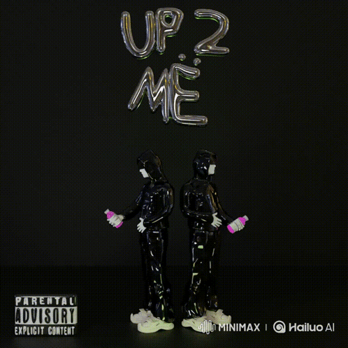 A Parental Advisory Explicit Content Poster With Two Figures On It GIF