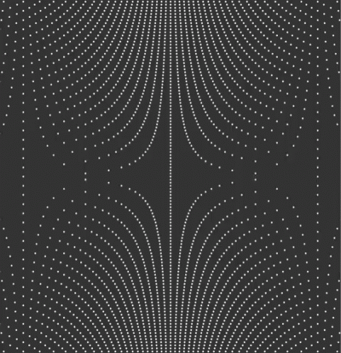 A Pattern Of White Dots On A Black Background Looks Like An Optical Illusion GIF