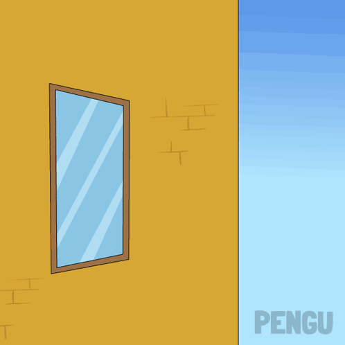 A Penguin Is Flying Through The Air With A Bag On Its Back GIF