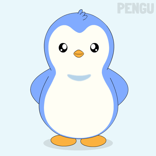 A Penguin Is Holding A Paper That Says A + GIF