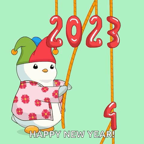 A Penguin Is Holding A Sign That Says ' Best Is Yet To Come ' GIF