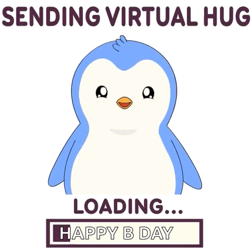 A Penguin Is Sending A Virtual Hug To Someone GIF