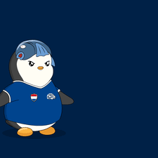 a penguin is sleeping with a soccer ball and the word netherlands is above him