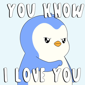 A Penguin Says " You Know I Love You " GIF