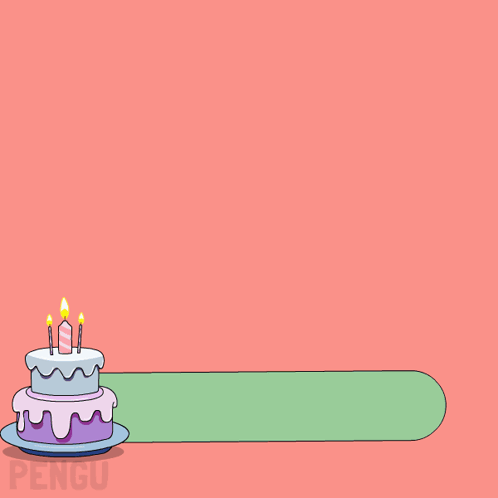 Penguin With Party Hat Holding Birthday Sign GIF