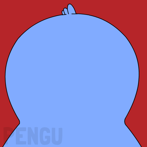 A Penguin With An Angry Look On Its Face And The Word Pengu In The Corner GIF