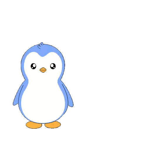 a penguin with the words happy birthday instead of a real gift i got you this gif on it