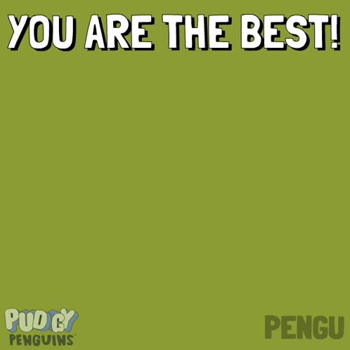 A Penguin With The Words You Are The Best Written Above It GIF