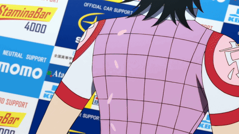 A Person In A Pink Shirt Is Standing In Front Of A Sign That Says Stamina Bar 4000 GIF