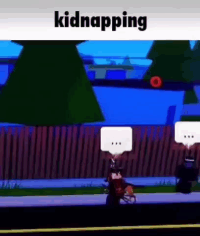 A Person Is Being Kidnapped In A Video Game While Riding A Bike . GIF