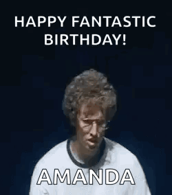 a person is covering their face with their hands and says `` happy fantastic birthday ! ''
