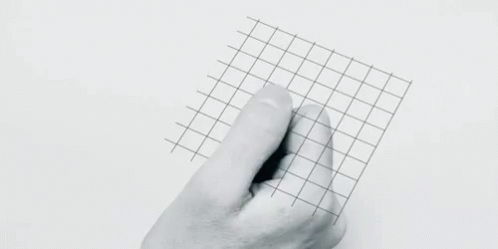 A Person Is Drawing A Square On A Piece Of Paper With A Pencil . GIF