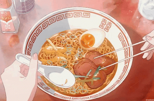 a person is eating noodles with chopsticks and a spoon .