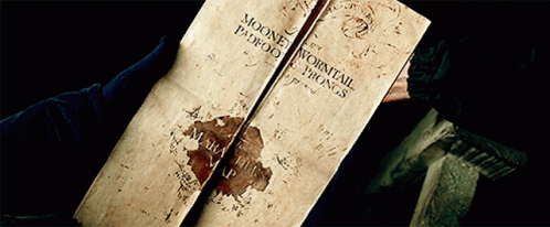A Person Is Holding A Book That Says Moony Wormtail Patronus Troops On It GIF