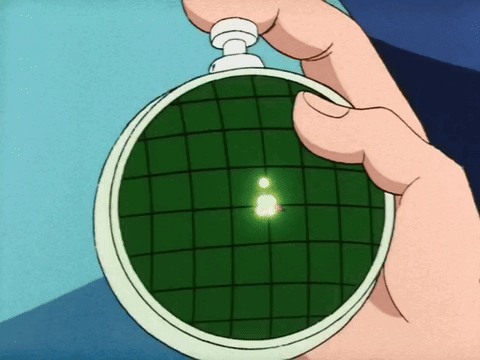A Person Is Holding A Green And White Object With A Light Coming Out Of It GIF