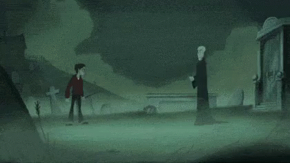 A Person Is Holding A Lightning Bolt In A Dark Room And Says Abracadabra . GIF