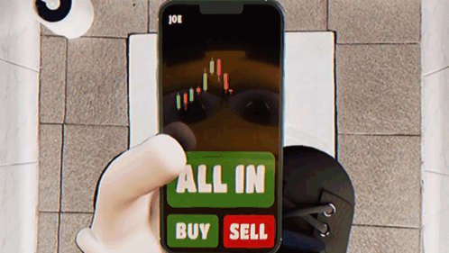 A Person Is Holding A Phone That Says All In GIF
