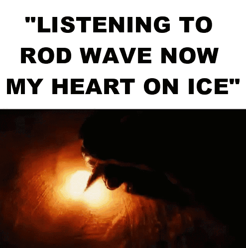 A Person Is Listening To Rod Wave Now My Heart On Ice . GIF