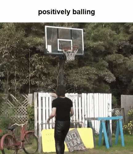 Person Playing Basketball With Positively Balling GIF