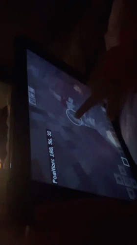 A Person Is Pointing At A Screen That Says Position 1888 GIF