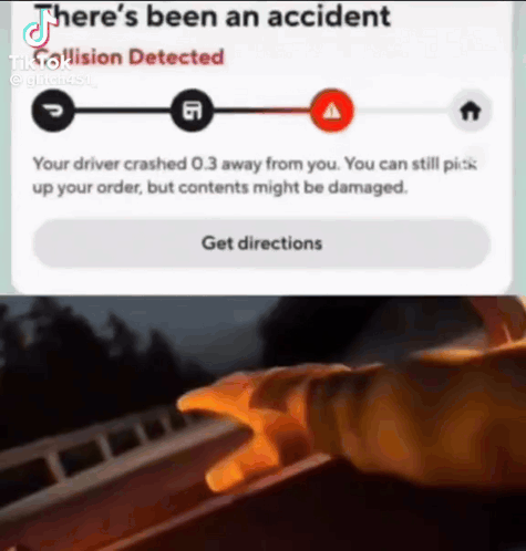 A Person Is Pointing To A Screen That Says There 'S Been An Accident . GIF