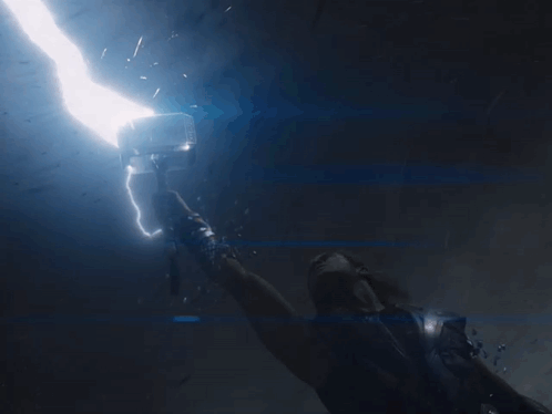 Person Swimming Holding Sword GIF