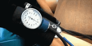 A Person Is Taking Their Blood Pressure With A Sphygmomanometer On Their Wrist GIF