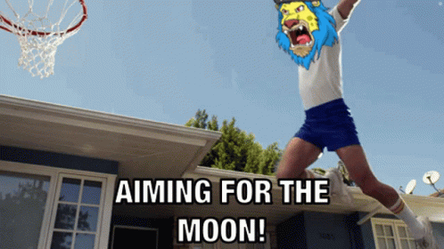 Person Jumping Aiming For The Moon GIF