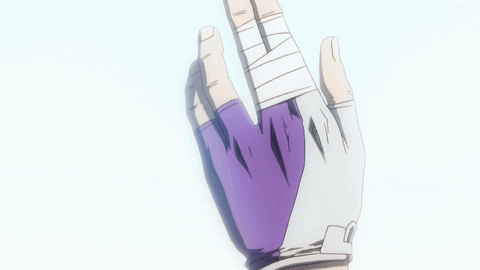 A Person 'S Hand With A Bandage On Their Finger GIF