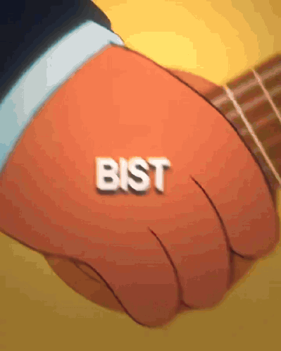 A Person 'S Hand With The Word Bist On It GIF