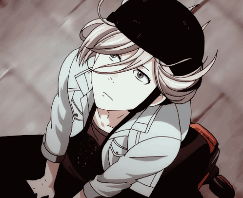 A Person Wearing A Helmet And A Jacket Looks Up GIF