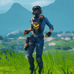 A Person Wearing A Mask And Headphones Standing In A Field GIF