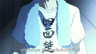 A Person Wearing A Shirt That Says Nishinova On It GIF