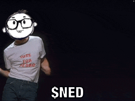 A Person Wearing A White Shirt That Says Vote For Pedro On It GIF